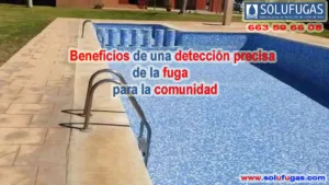 Lee más sobre el artículo Detección de fuga en tubería de fondo en una piscina comunitaria en Benidorm